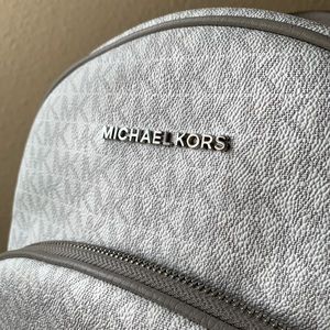 White MK Backpack